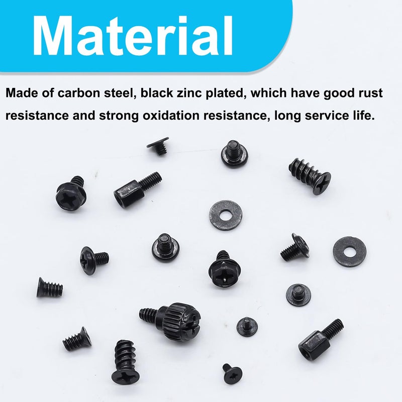 Bemaka 400Pcs Computer Screws Assortment Kit, Motherboard Standoffs Screws PC Screws for Universal Motherboard, SSD, Hard Drive, PC Case, PC Fan, for DIY PC Installation and Repair - Image 3